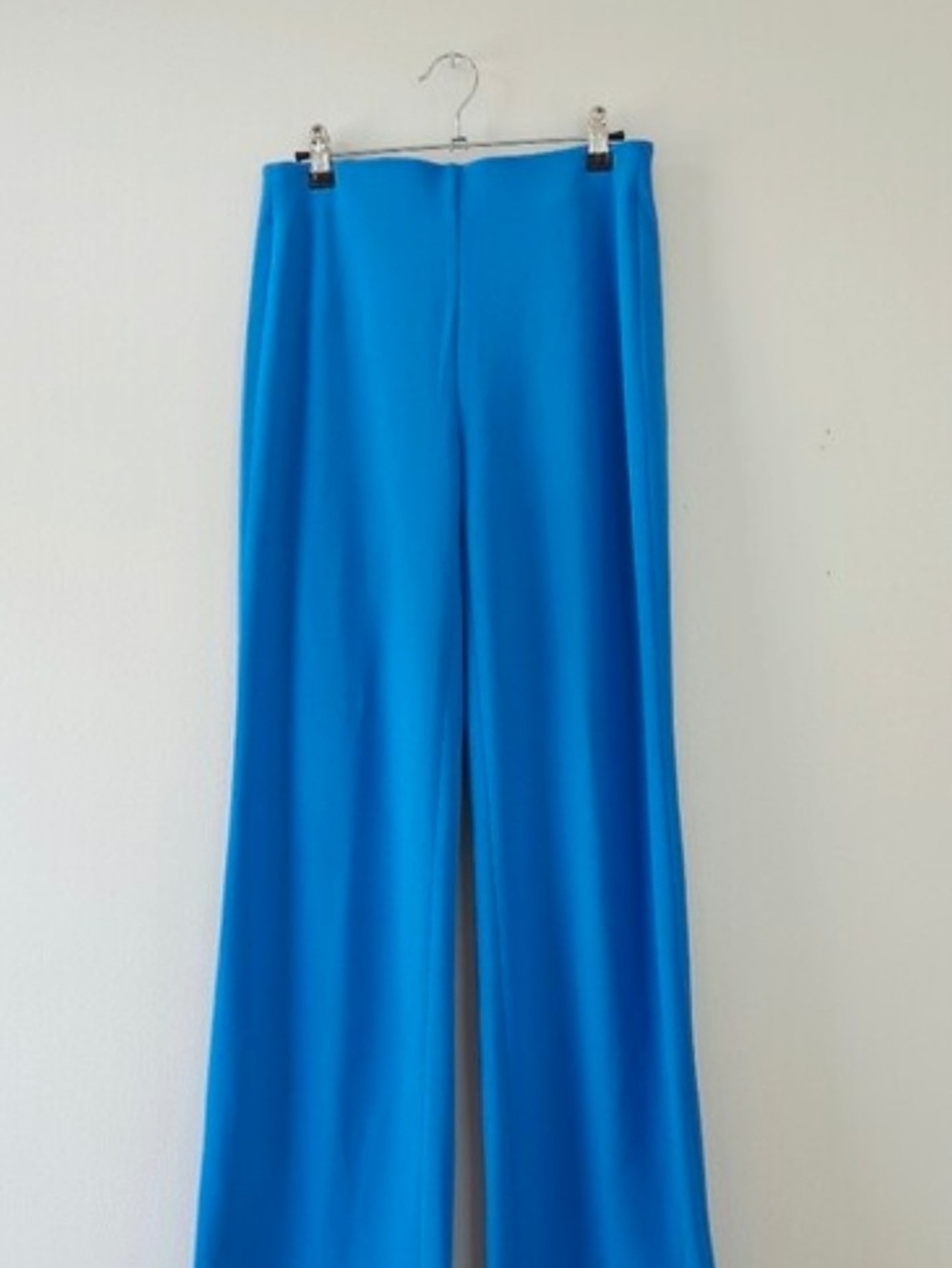 White House Black Market Wide-Leg Pants in Bright Blue